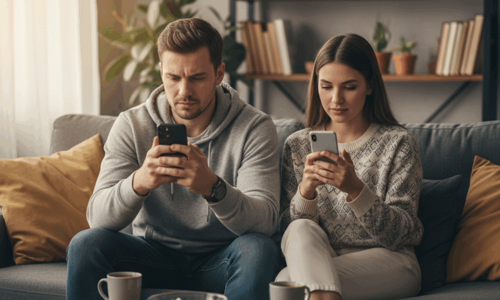 závislost na mobilní telefon